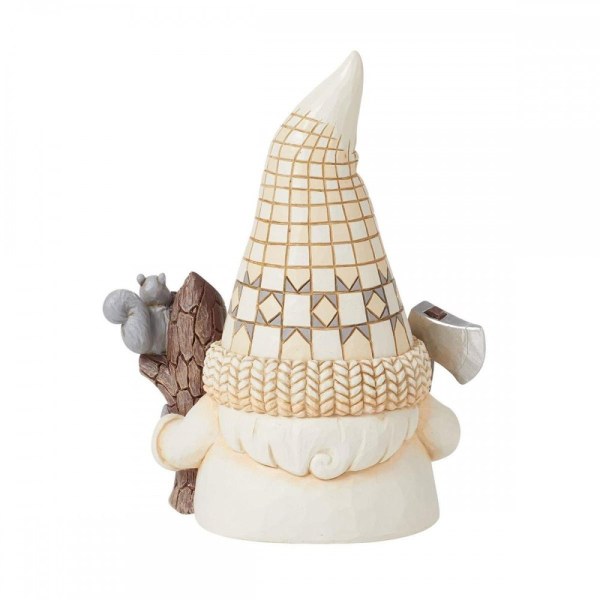 Figura gnomo boscaiolo White Woodland - JIM SHORE HEARTWOOD CREEK