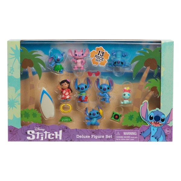 Confezione da 8 personaggi Deluxe Stitch - Disney Lilo & Stitch