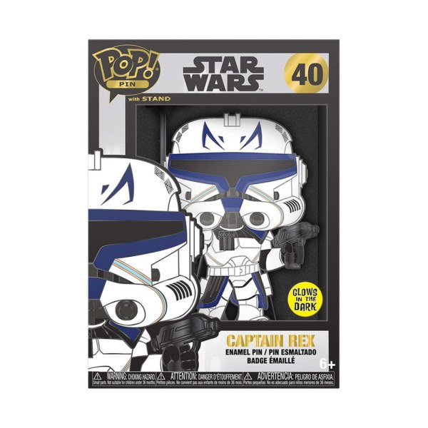 POP! Pin Capitano Rex (fosforescente) - Loungefly Star Wars Clone Wars