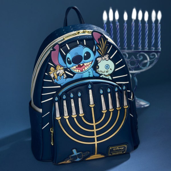 Zaino luminoso Stitch Hanukkah Menorah - DISNEY LOUNGEFLY