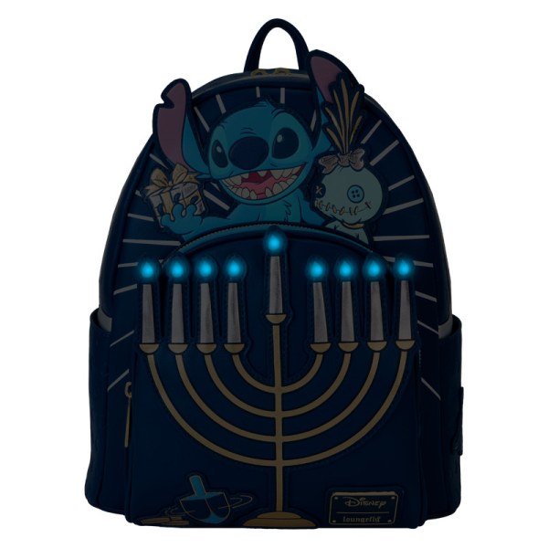 Zaino luminoso Stitch Hanukkah Menorah - DISNEY LOUNGEFLY
