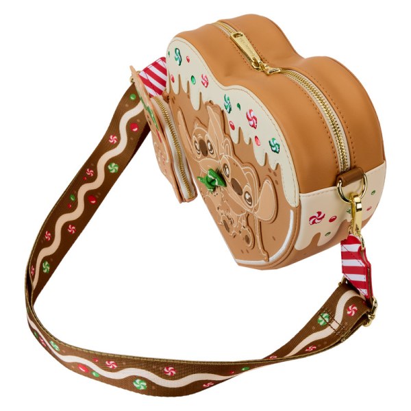 borsa a tracolla pan di zenzero Stitch e Angelo profumato con portamonete - DISNEY LOUNGEFLY