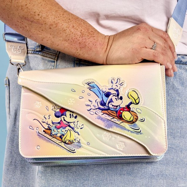 Borsa a tracolla Topolino & Friends Winter Wonderland - DISNEY LOUNGEFLY