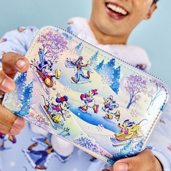 Portafoglio Topolino & Friends Winter Wonderland Scene - DISNEY LOUNGEFLY
