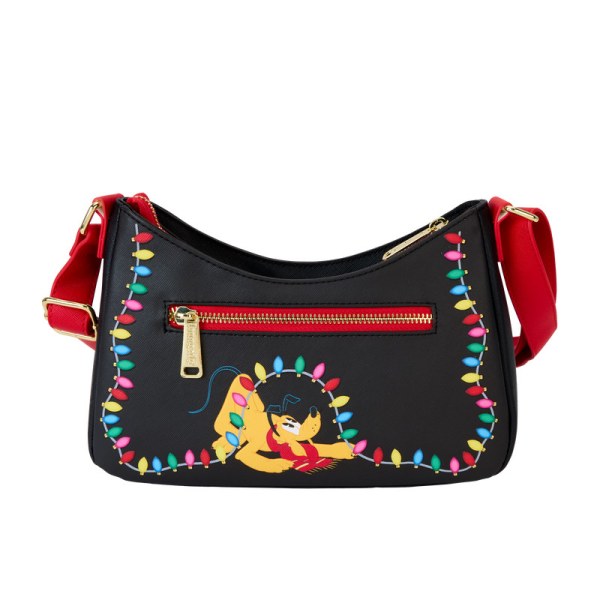 Borsa a tracolla Topolino & Friends decorazioni luminose Natale - DISNEY LOUNGEFLY