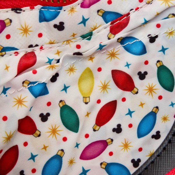 Borsa a tracolla Topolino & Friends decorazioni luminose Natale - DISNEY LOUNGEFLY