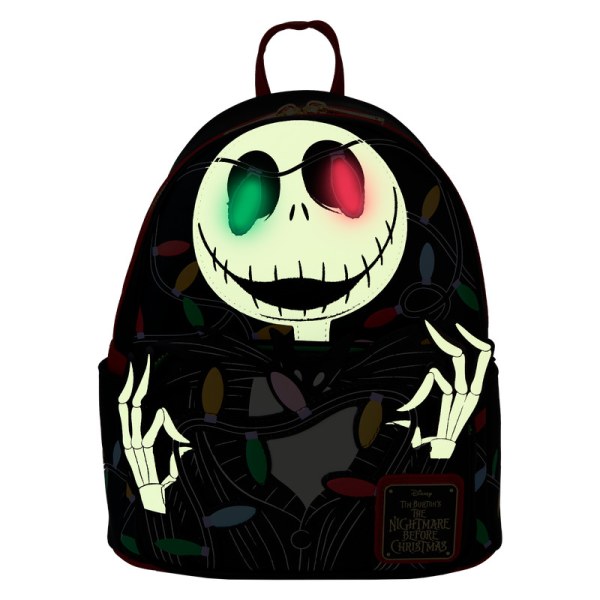 Mini zaino fosforescente Jack ghirlanda luminosa - DISNEY LOUNGEFLY The Nightmare Before Christmas