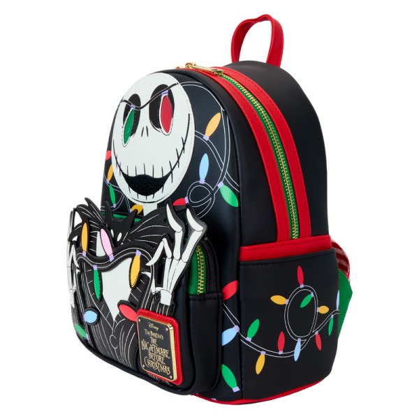 Mini zaino fosforescente Jack ghirlanda luminosa - DISNEY LOUNGEFLY The Nightmare Before Christmas