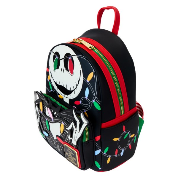Mini zaino fosforescente Jack ghirlanda luminosa - DISNEY LOUNGEFLY The Nightmare Before Christmas