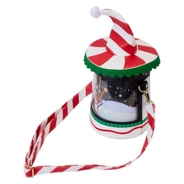 Borsa a tracolla Candy Cane Carousel Spinning - DISNEY LOUNGEFLY The Nightmare Before Christmas