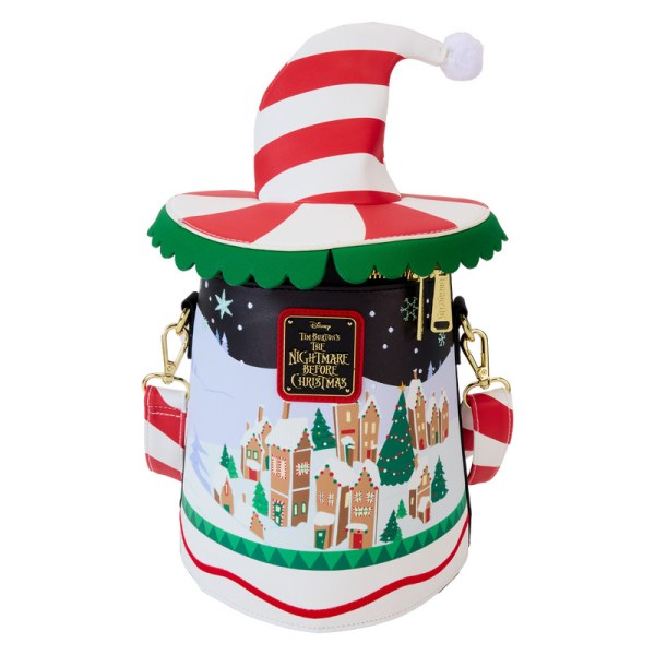 Borsa a tracolla Candy Cane Carousel Spinning - DISNEY LOUNGEFLY The Nightmare Before Christmas