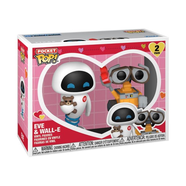 Wall-E confezione da 2 Pocket POP figure! Vinile San Valentino 4 cm