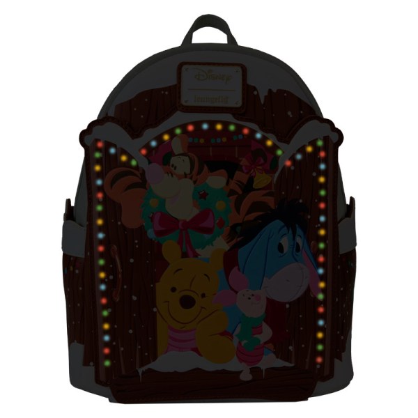 Mini zaino luminoso auguri Natale - DISNEY LOUNGEFLY Winnie The Pooh & Friends