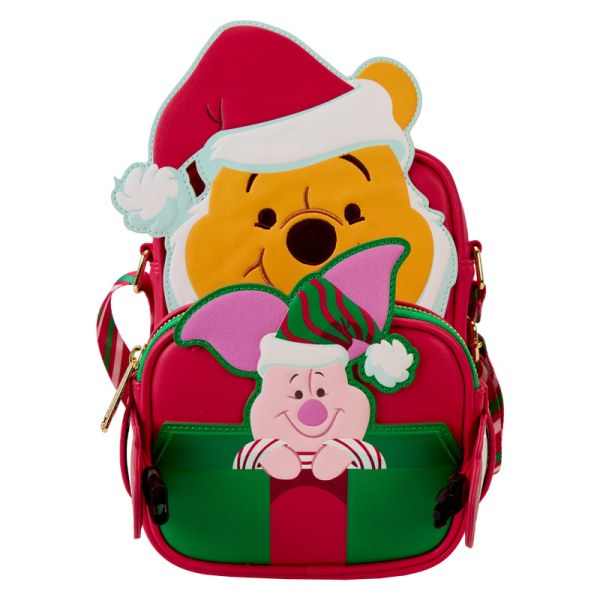 Borsa a tracolla con portamonete Winnie cosplay Babbo Natale e Piglet - DISNEY LOUNGEFLY Winnie The Pooh