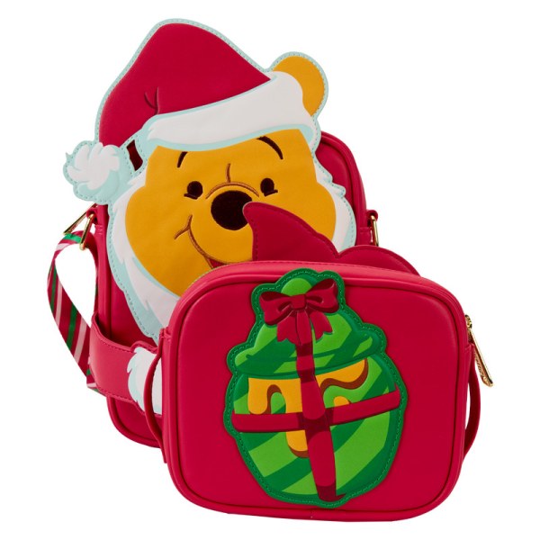 Borsa a tracolla con portamonete Winnie cosplay Babbo Natale e Piglet - DISNEY LOUNGEFLY Winnie The Pooh