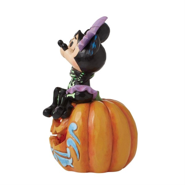Figura di zucca a LED Topolino e Minnie Scheletri - DISNEY TRADITIONS