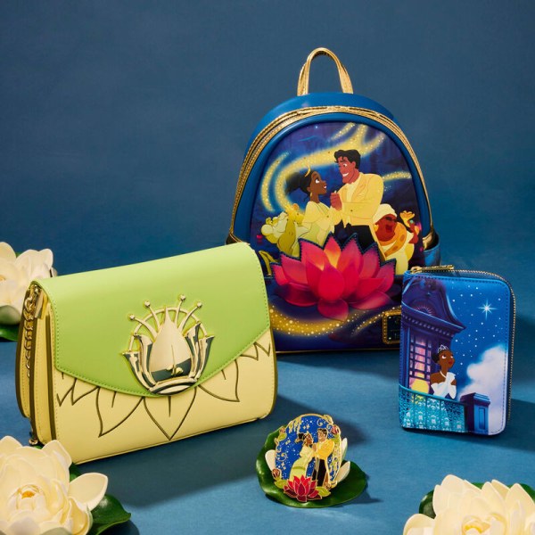 Mini Zaino luminoso Tiana e il principe Naveen - DISNEY LOUNGEFLY La Principessa e il Ranocchio 15° anniversario