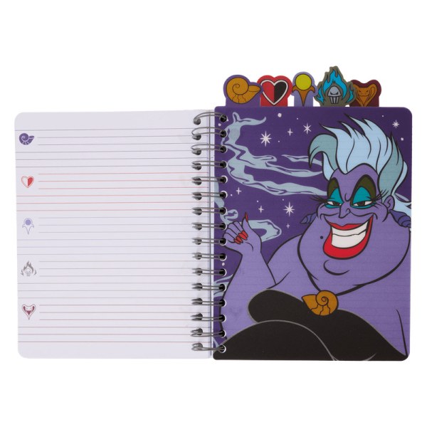 Giornale con linguetta a spirale iridescente - DISNEY LOUNGEFLY Cattivi