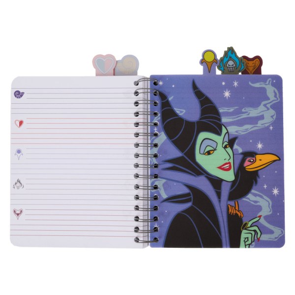 Giornale con linguetta a spirale iridescente - DISNEY LOUNGEFLY Cattivi