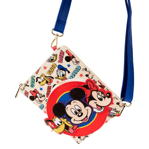 Diario a tracolla ricaricabile Topolino & Friends - DISNEY LOUNGEFLY
