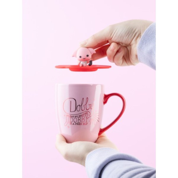 TAZZA PREMIUM CON COPERCHIO DOBBY - HARRY POTTER