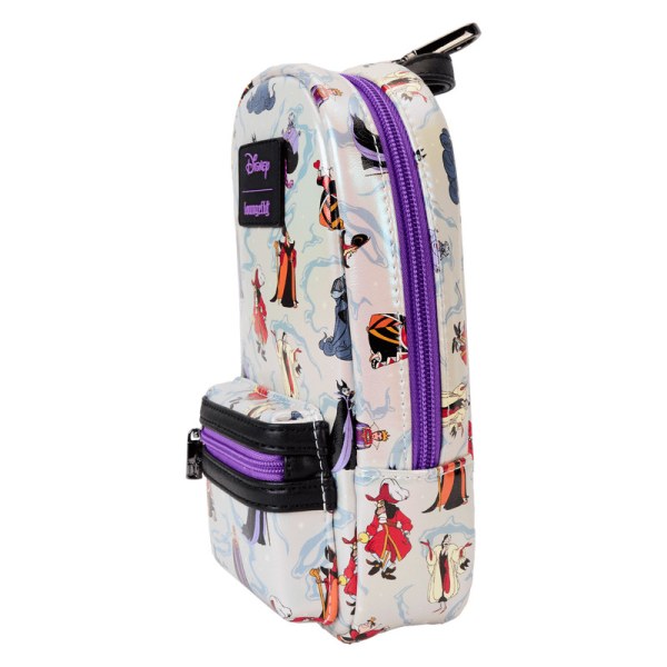 Astuccio mini zaino iridescente Villains - DISNEY LOUNGEFLY