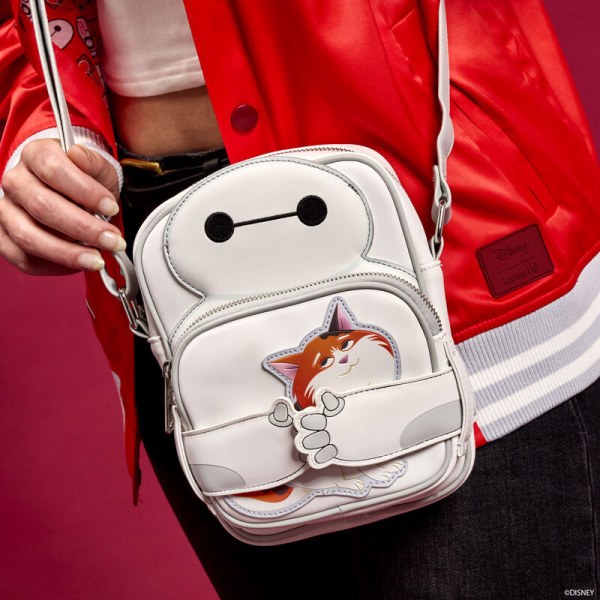 Borsa a tracolla con porta monete Baymax & Mochi - DISNEY LOUNGEFLY Big Hero 6 10° anniversario