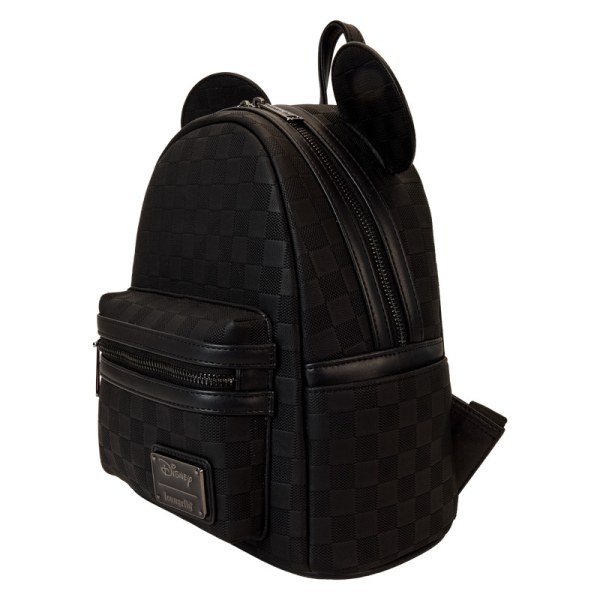 Mini zaino con texture a scacchi di Topolino - DISNEY LOUNGEFLY