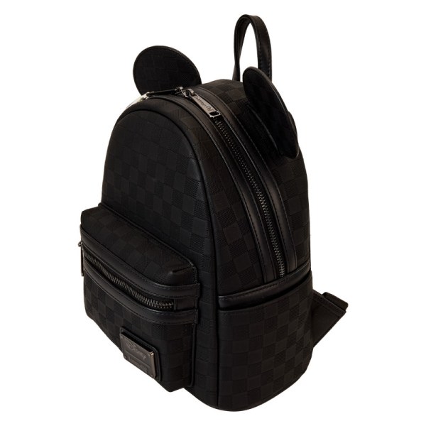 Mini zaino con texture a scacchi di Topolino - DISNEY LOUNGEFLY