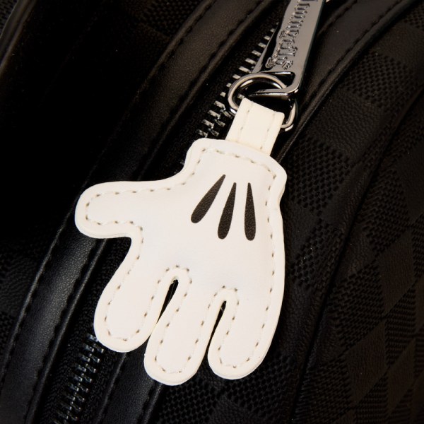 Mini zaino con texture a scacchi di Topolino - DISNEY LOUNGEFLY