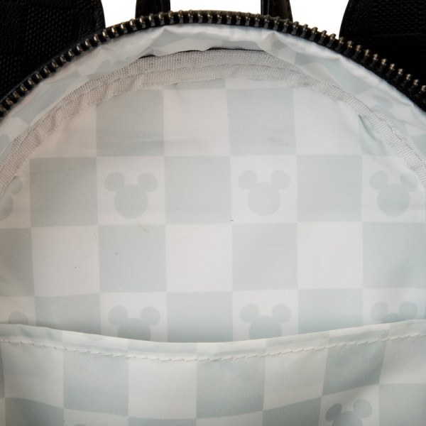 Mini zaino con texture a scacchi di Topolino - DISNEY LOUNGEFLY