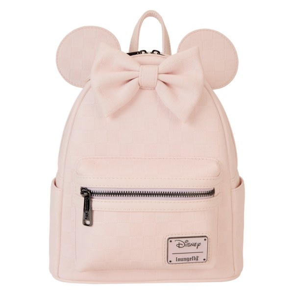 Mini zaino con texture a scacchi di Minnie - DISNEY LOUNGEFLY