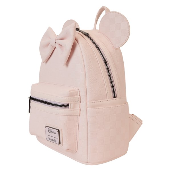Mini zaino con texture a scacchi di Minnie - DISNEY LOUNGEFLY