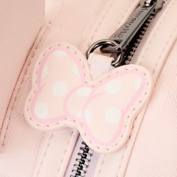 Mini zaino con texture a scacchi di Minnie - DISNEY LOUNGEFLY
