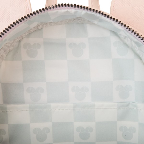 Mini zaino con texture a scacchi di Minnie - DISNEY LOUNGEFLY