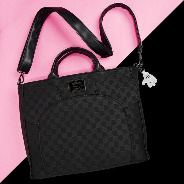 Convertibile zaino e Tote bag con texture a scacchi Topolino - DISNEY LOUNGEFLY
