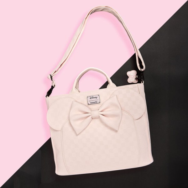 Convertibile zaino e Sac Tote con texture a scacchi Minnie - DISNEY LOUNGEFLY