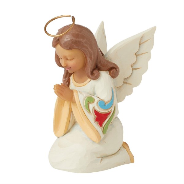 Mini statuetta Angelo in preghiera - Heartwood Creek
