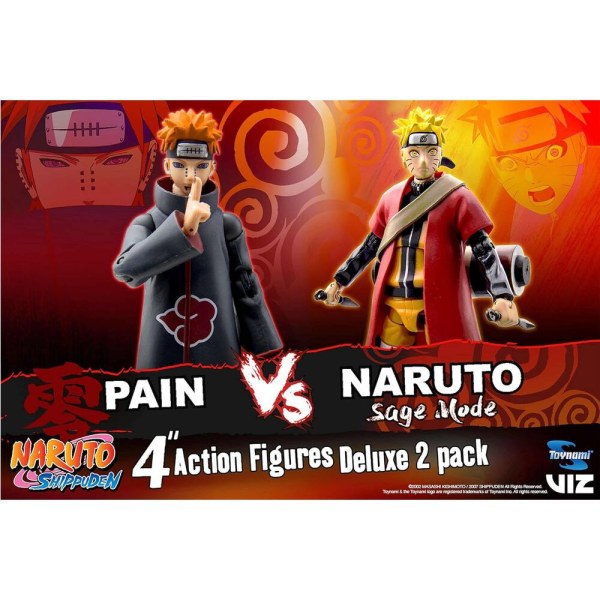 Naruto vs Pain Sage Mode set figure - Naruto Shippuden 25° anniversario