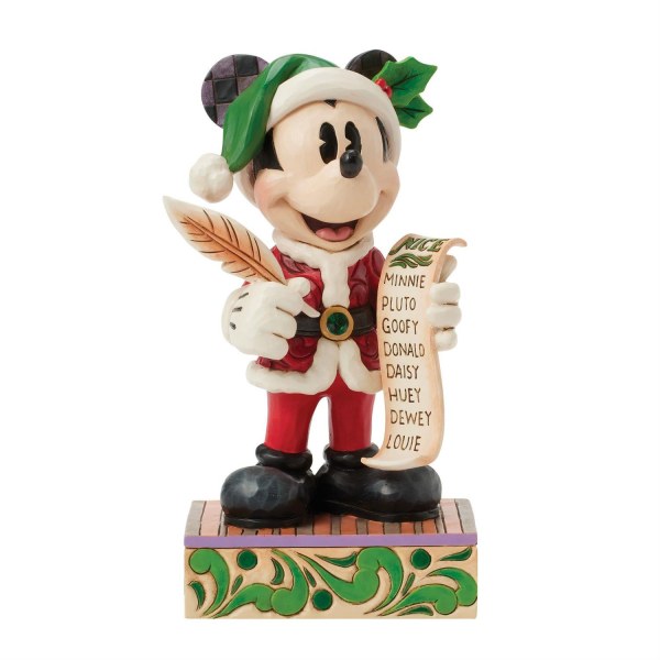 Topolino Babbo Natale con Lista - Disney Traditions