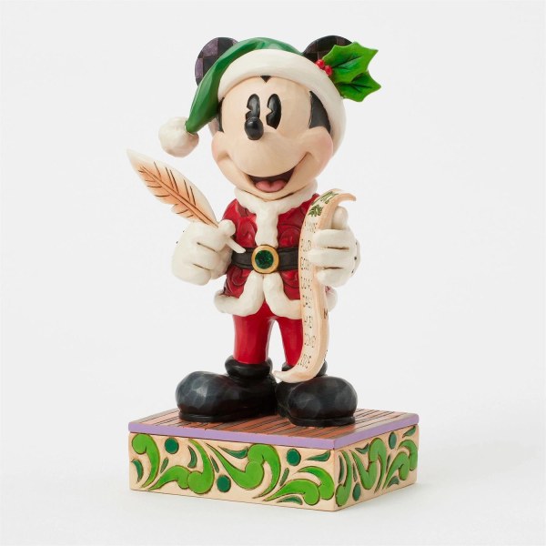 Topolino Babbo Natale con Lista - Disney Traditions