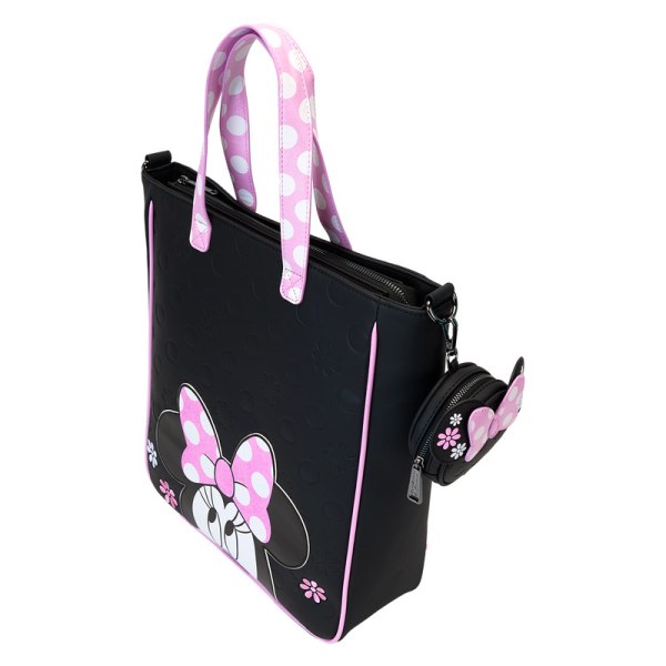 Tote bag con portamonete Minnie Floral Rock The Dots - DISNEY LOUNGEFLY