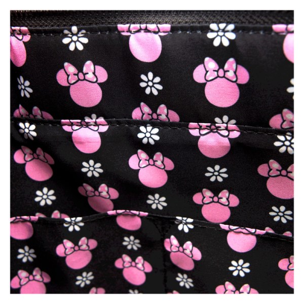 Tote bag con portamonete Minnie Floral Rock The Dots - DISNEY LOUNGEFLY