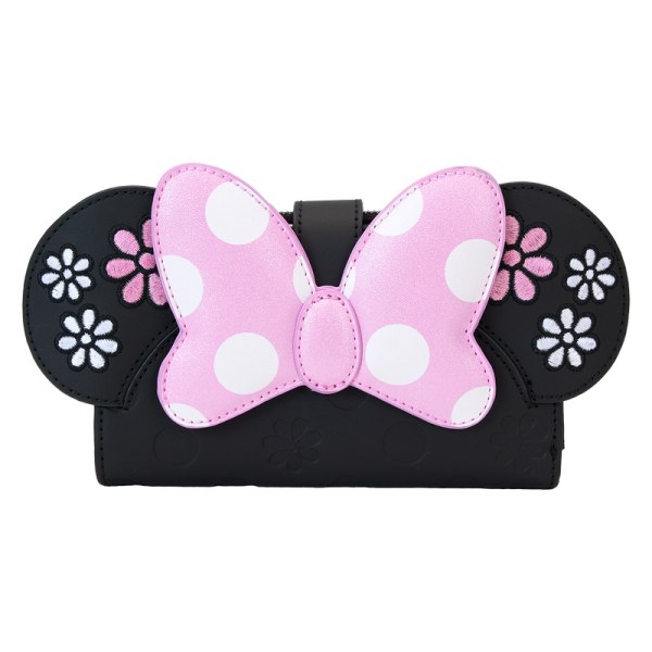 Portafoglio con patta Minnie Floral Rock The Dots - DISNEY LOUNGEFLY