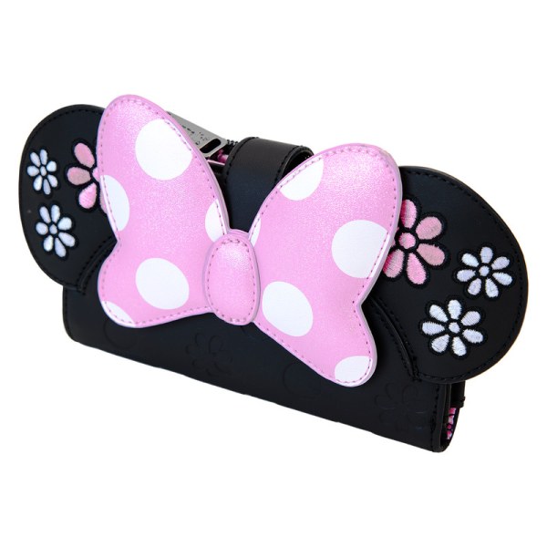 Portafoglio con patta Minnie Floral Rock The Dots - DISNEY LOUNGEFLY
