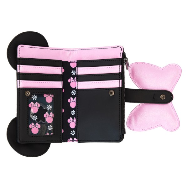 Portafoglio con patta Minnie Floral Rock The Dots - DISNEY LOUNGEFLY