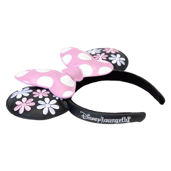 Fascia per capelli con orecchie Minnie Floral Rock The Dots - DISNEY LOUNGEFLY