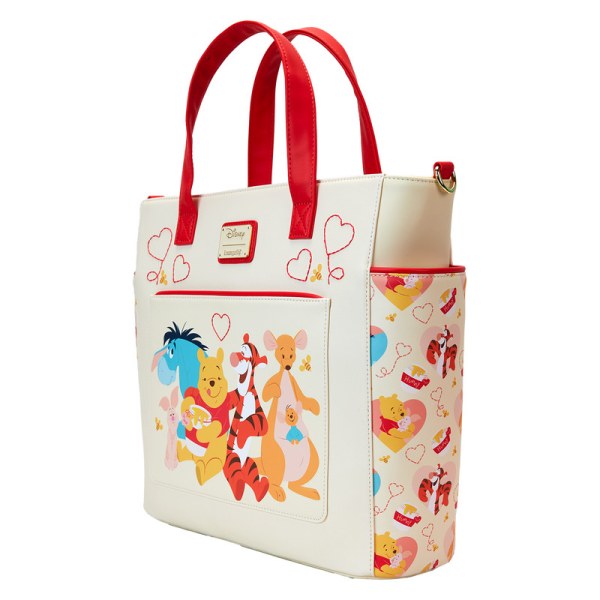 Convertibile zaino e tote bag Winnie The Pooh & Friends Hearts - DISNEY LOUNGEFLY