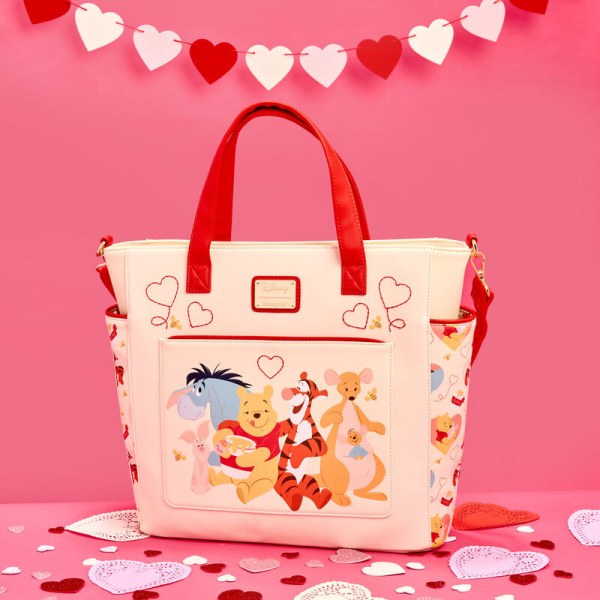 Convertibile zaino e tote bag Winnie The Pooh & Friends Hearts - DISNEY LOUNGEFLY