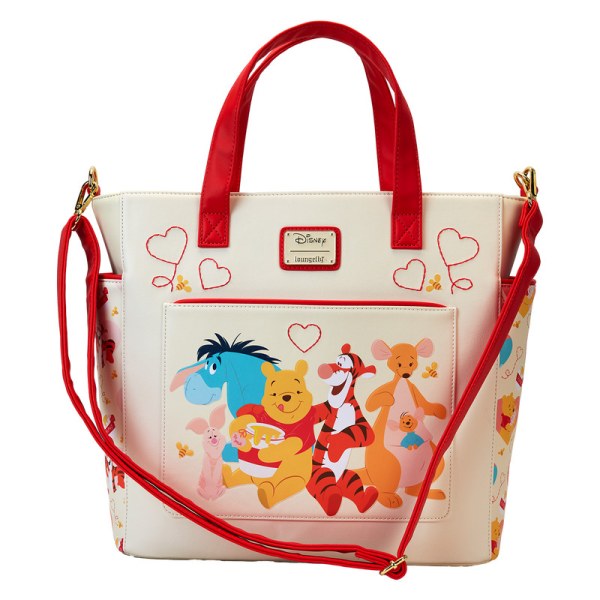 Convertibile zaino e tote bag Winnie The Pooh & Friends Hearts - DISNEY LOUNGEFLY